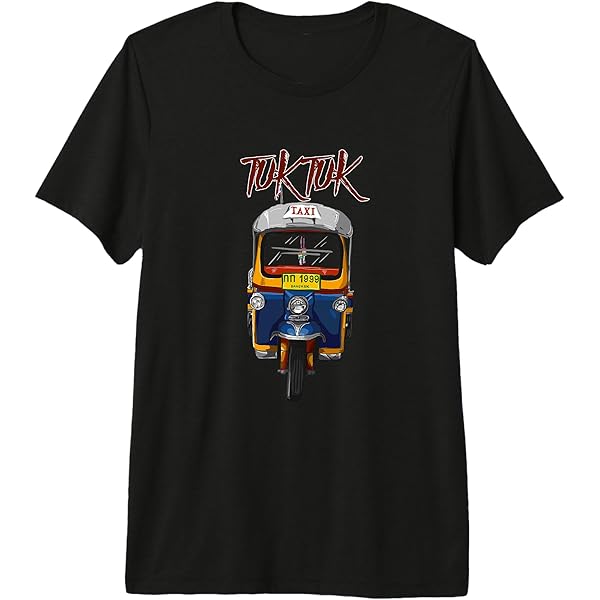 Amazon.com: TUK TUK Thailand T-shirt Souvenir gift Cool Tee for